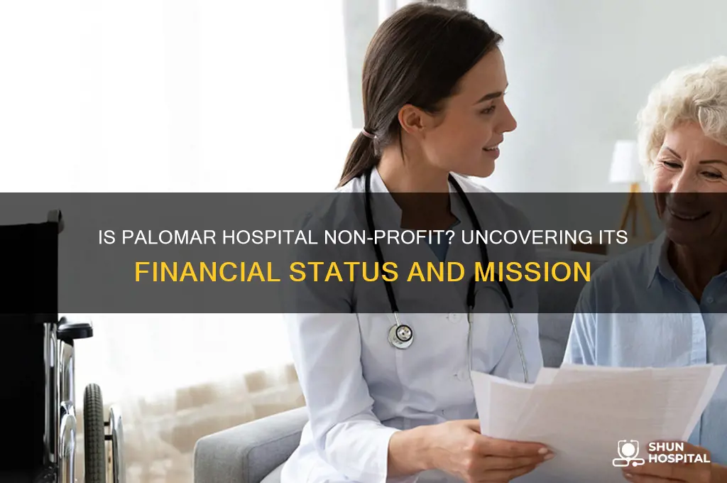 is palomar hospital non-profit