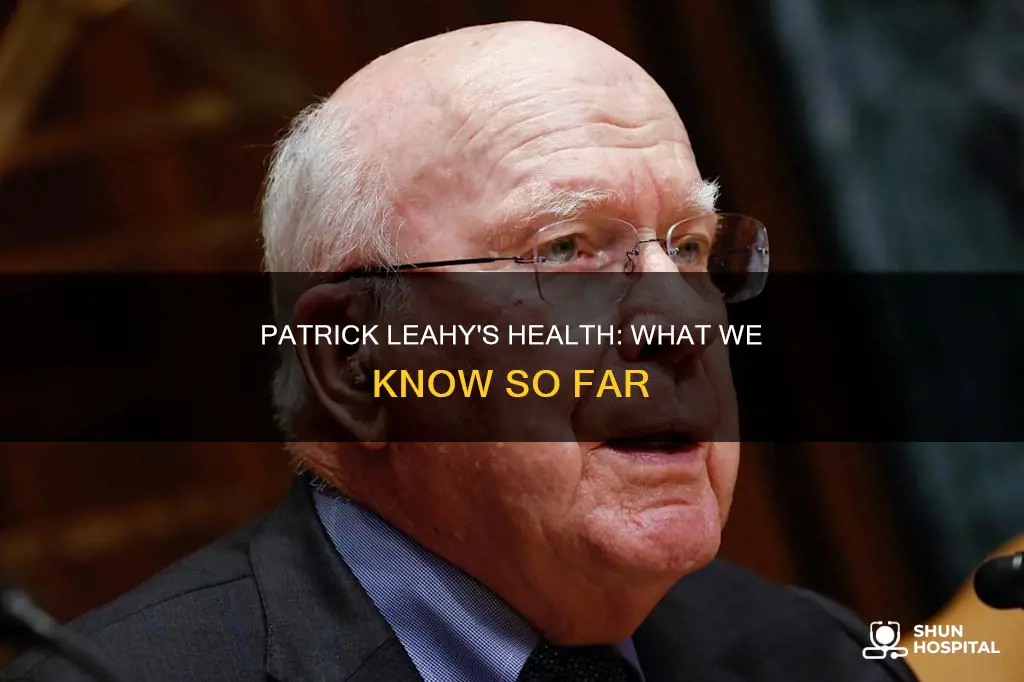 is patrick leahy out of the hospital