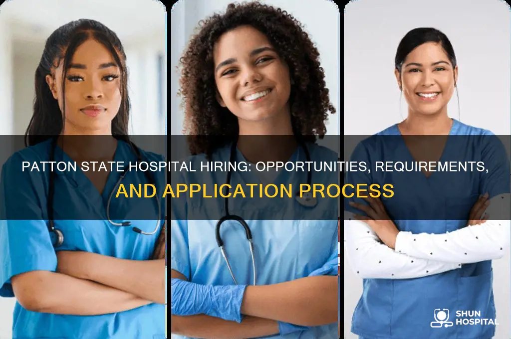 is patton state hospital hiring