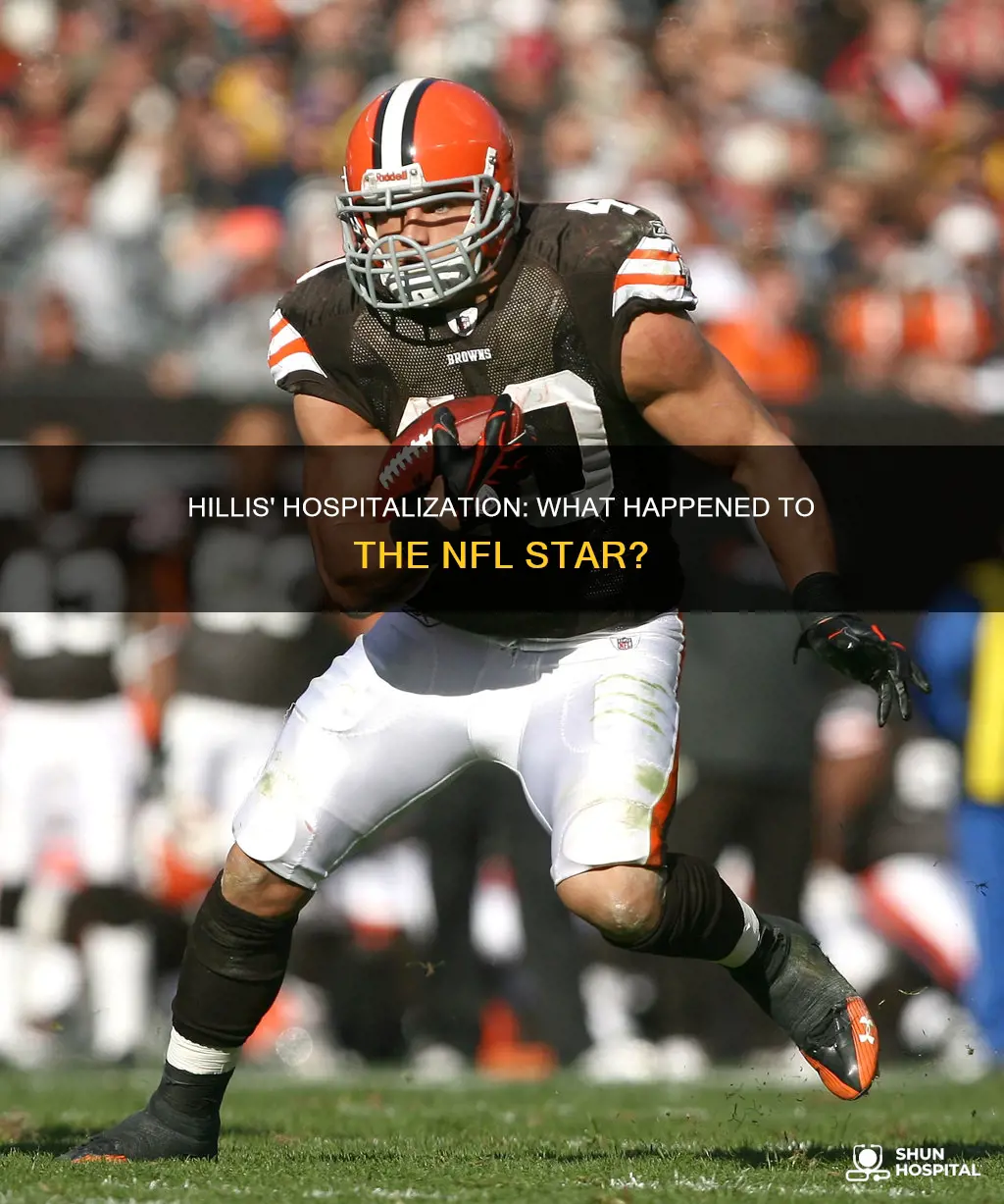 is peyton hillis still in the hospital