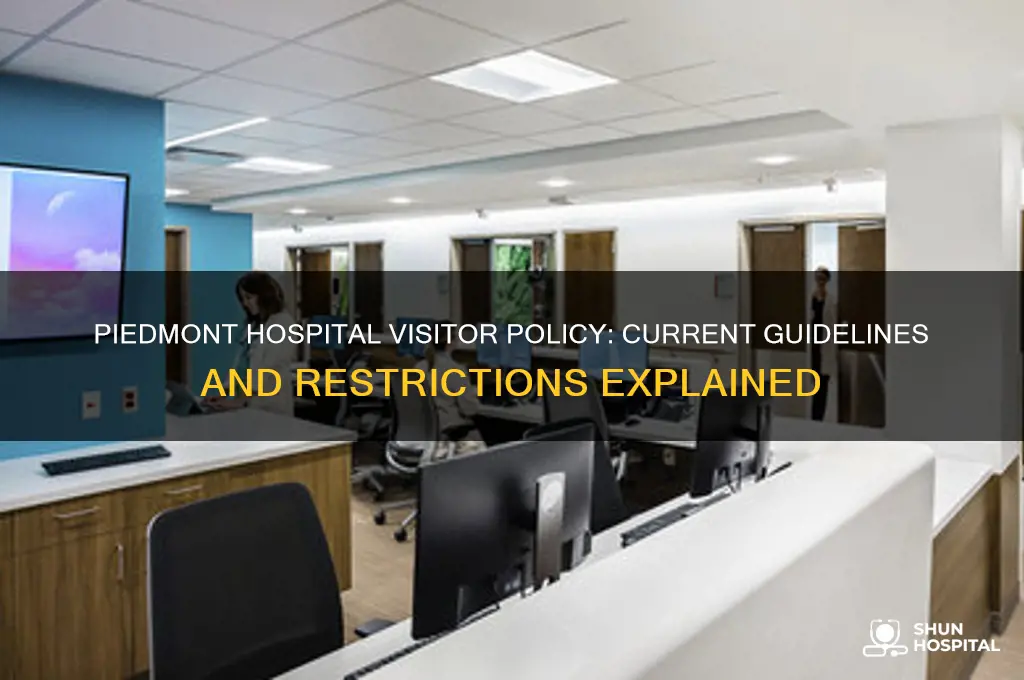 is piedmont hospital allowing visitors