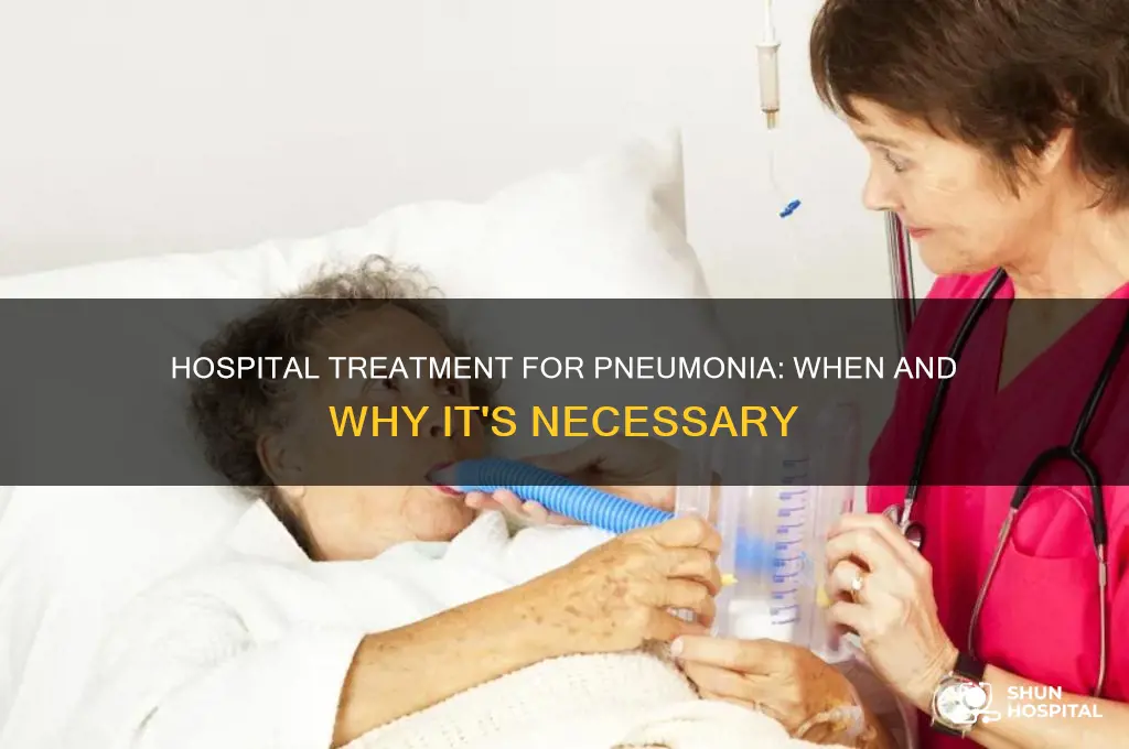 is pneumonia treated in hospital