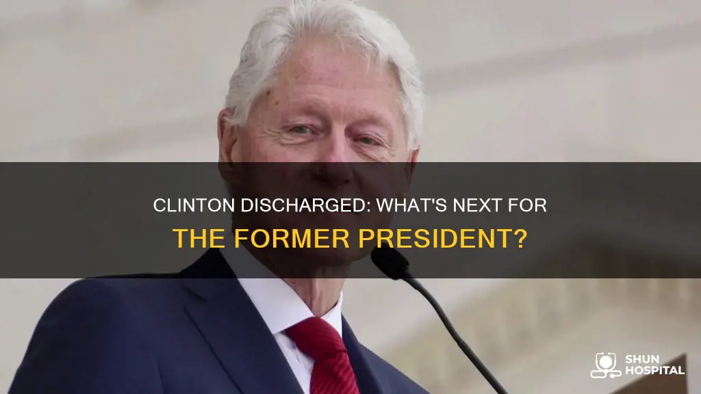 is president clinton out of the hospital