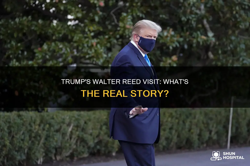 is president trump at walter reed hospital
