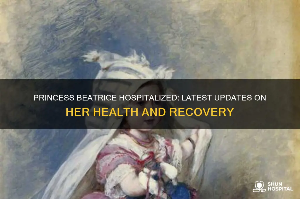 is princess beatrice in hospital