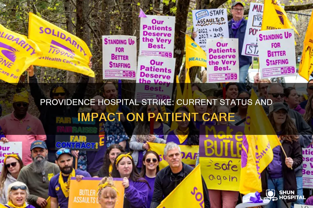 is providence hospital on strike