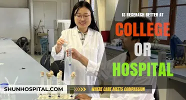 College vs Hospital: Where's the Better Research Environment?