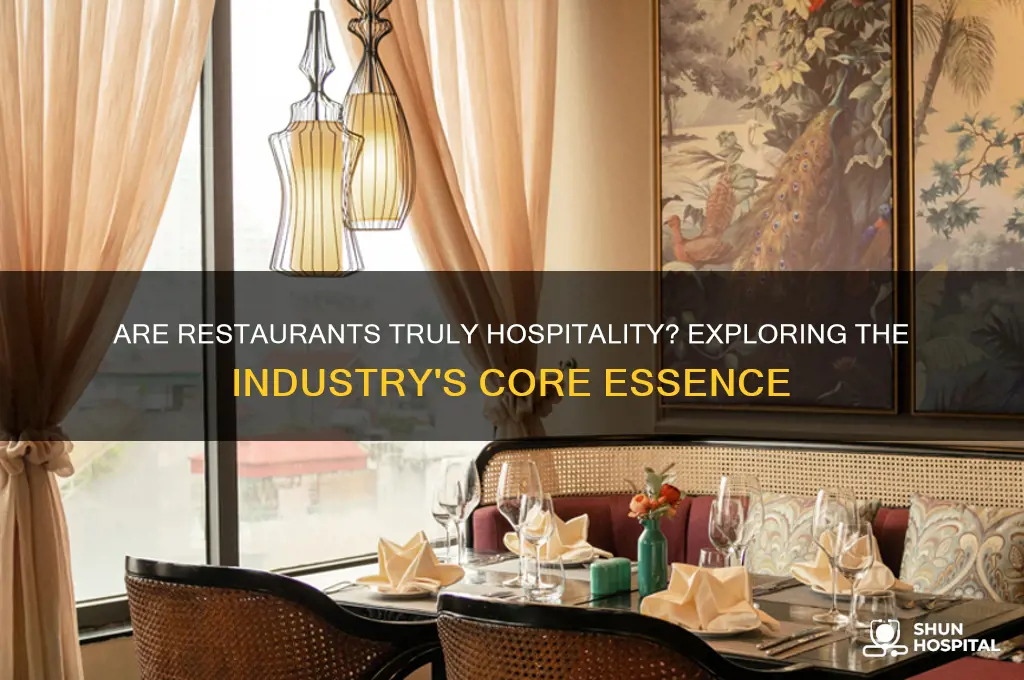is restaraunt considredd hospitality