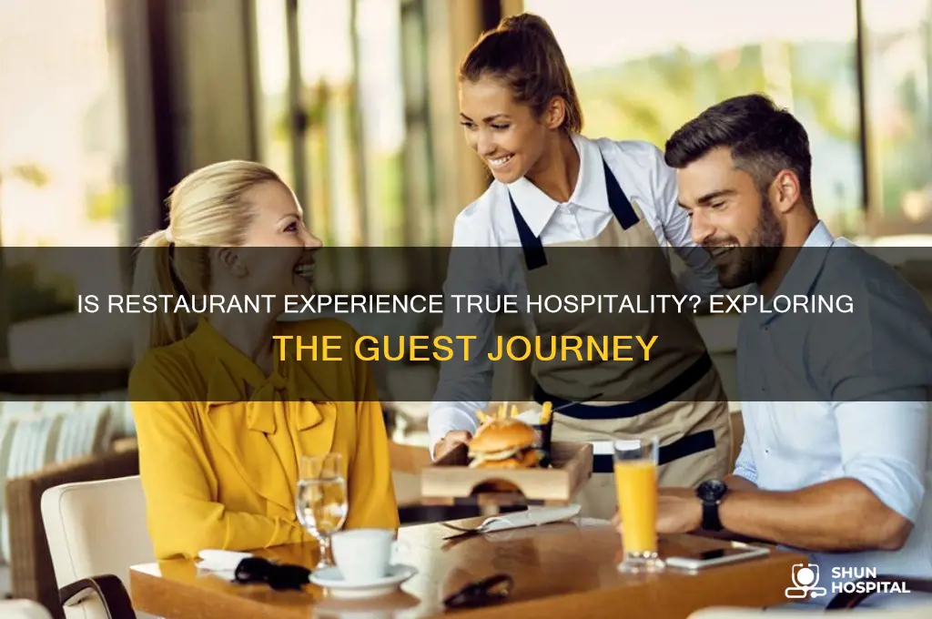 is resturant experience hospitality