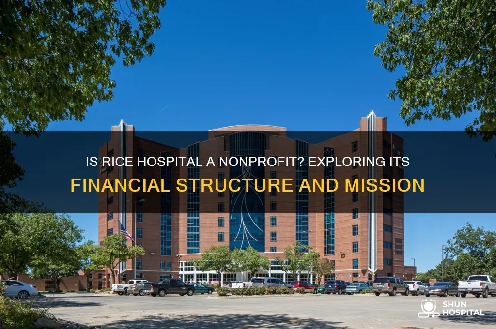 is rice hospital nonprofit