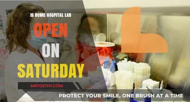 Rome Hospital Lab: Saturday Hours and Services