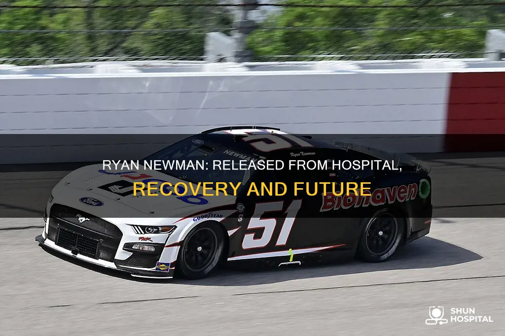 is ryan newman out of the hospital