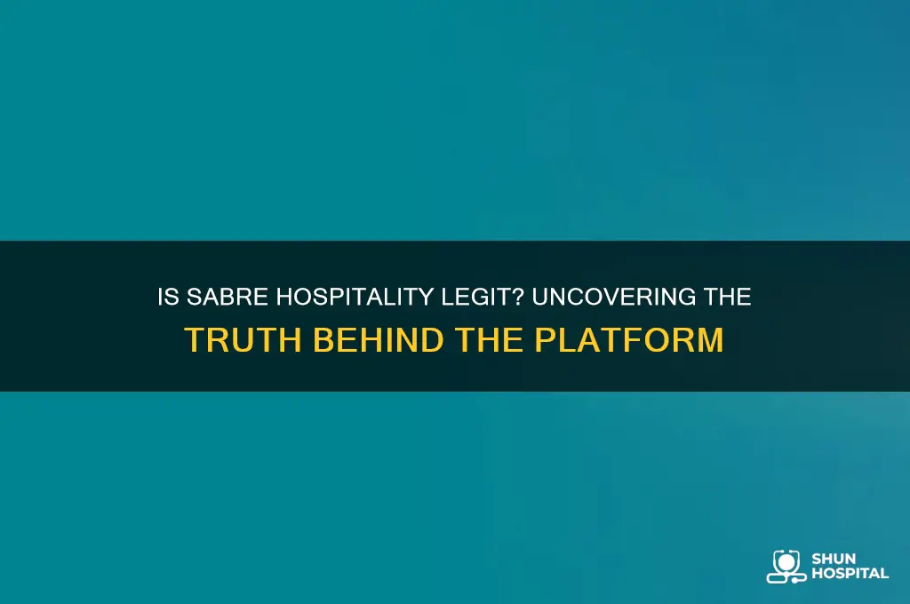 is sabre hospitality legit