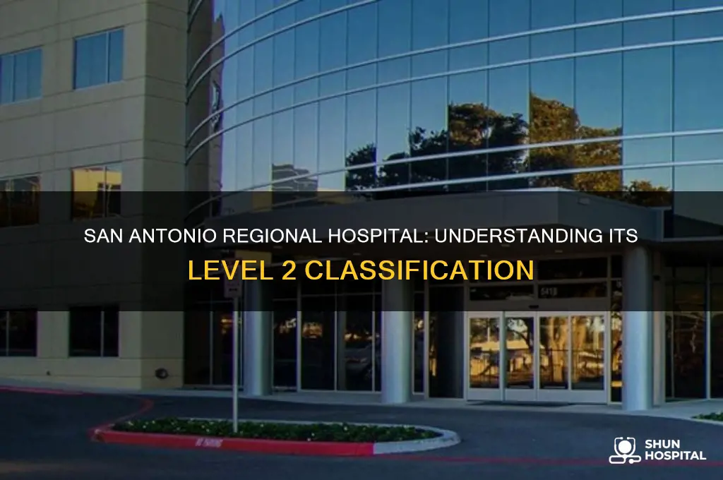 is san antiono regional hospital a level 2 hospital