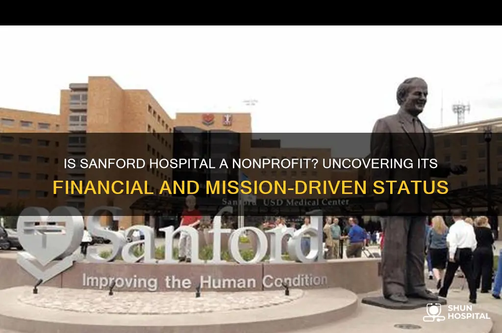 is sanford hospital a nonprofit