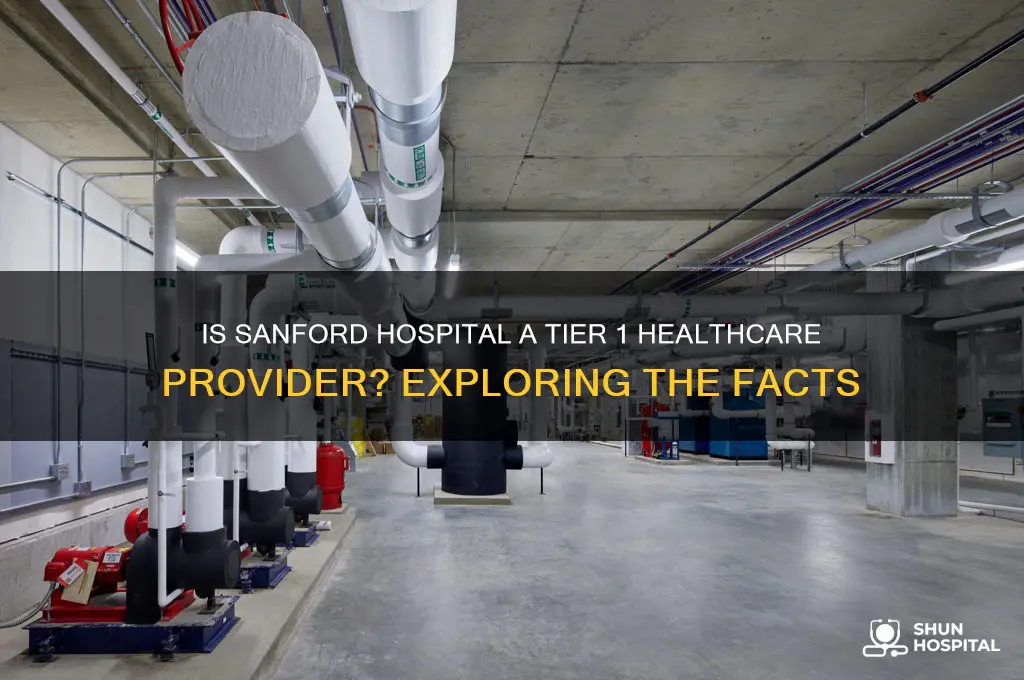 is sanford hospitals tier 1