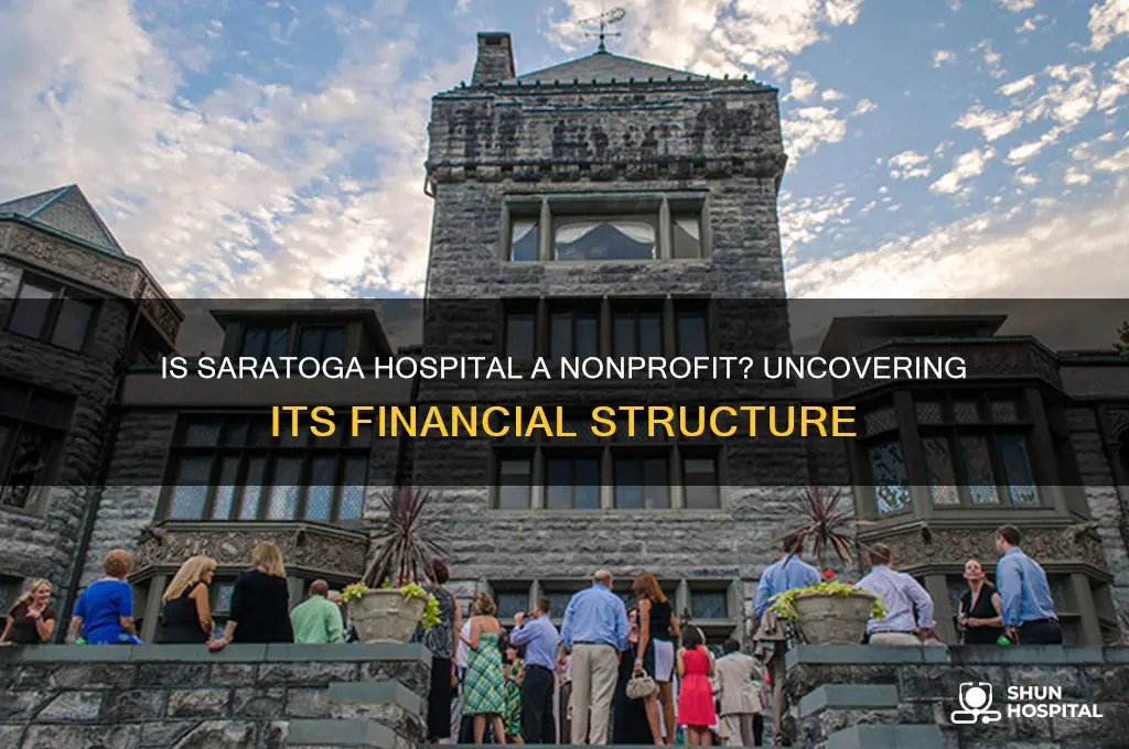 is saratoga hospital a nonprofit
