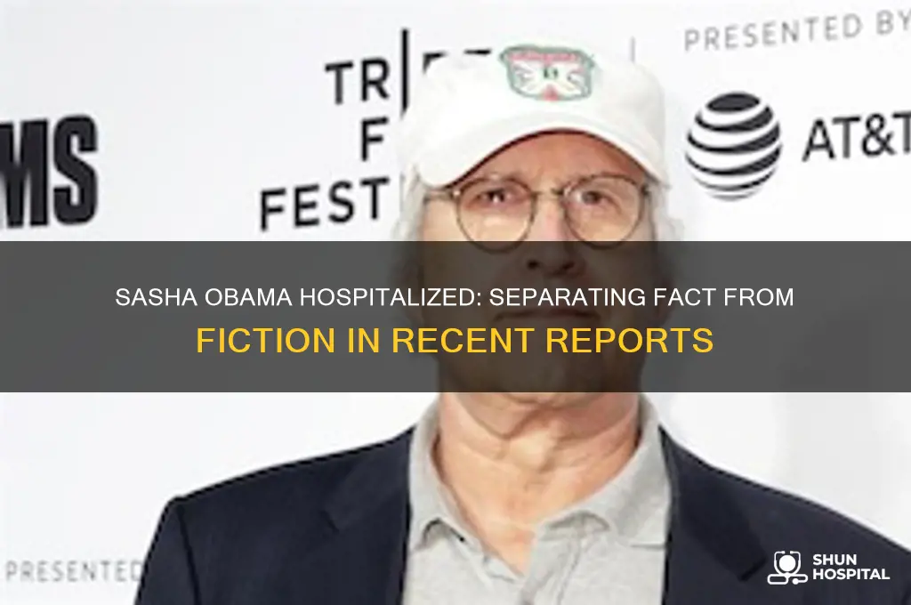 is sasha obama hospitalized