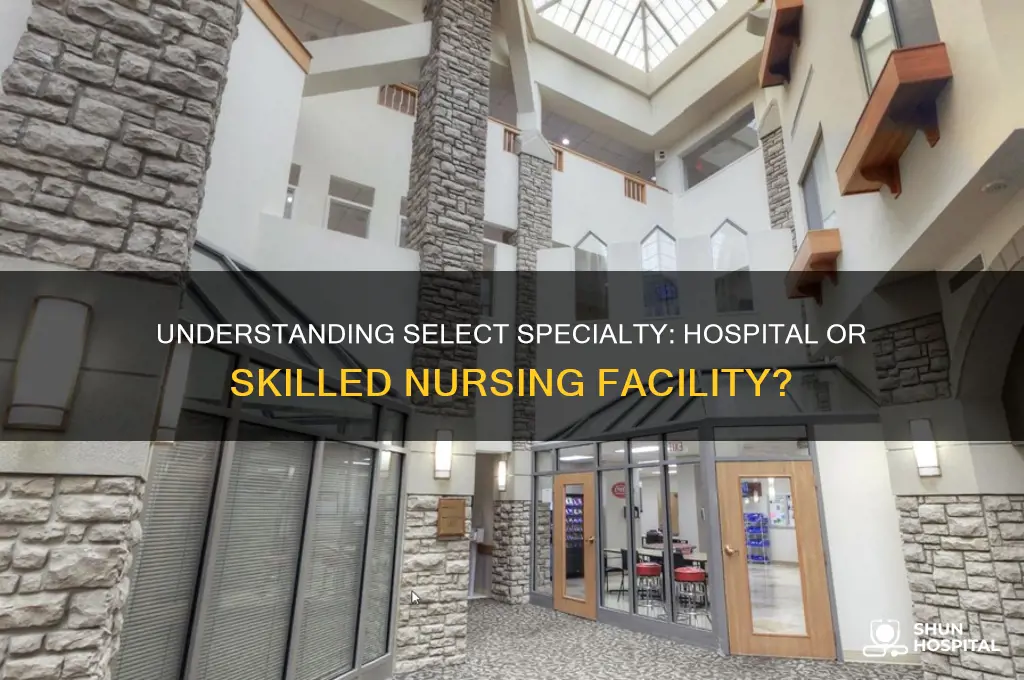 is select specialty a hospital or skilled nursing facilty