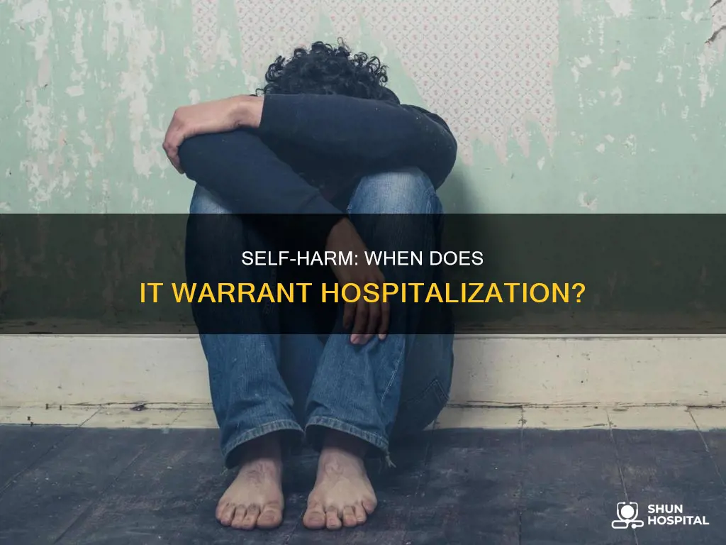 is self harm grounds for hospital admission
