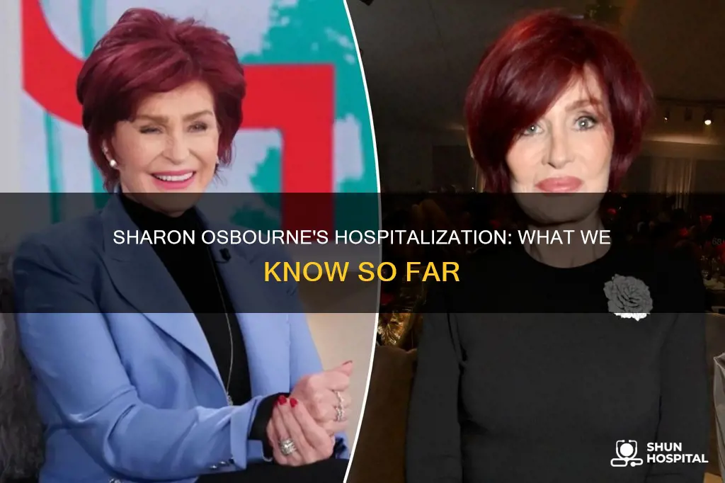 is sharon osbourne still in the hospital