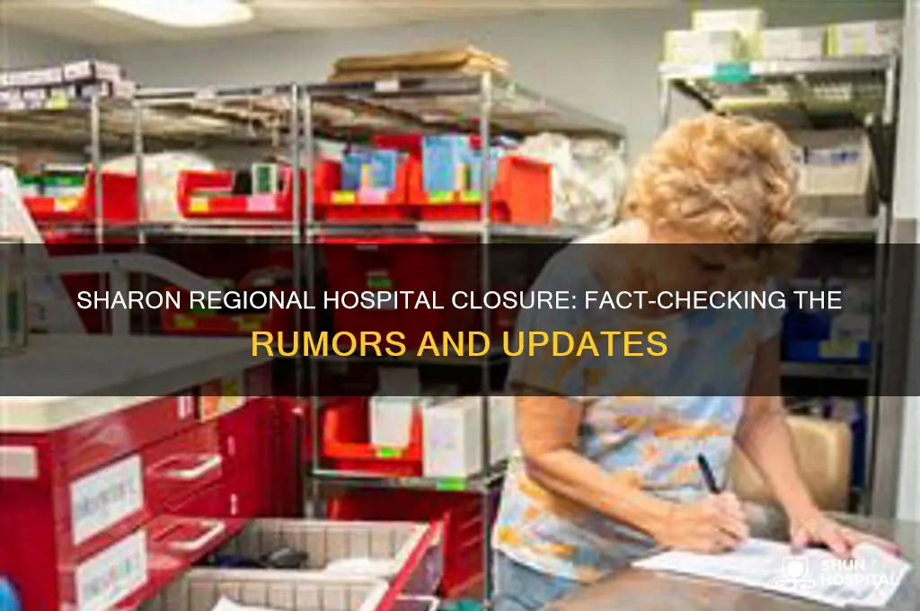 is sharon regional hospital closing