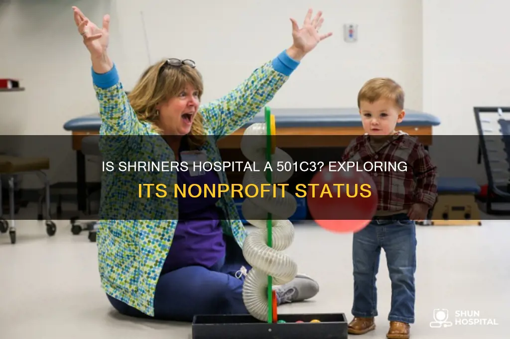 is shriners hospital a 501c3