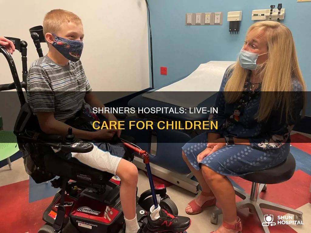 is shriners hospital a live in facility