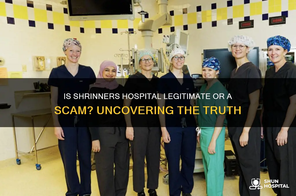 is shrinners hospital a scam