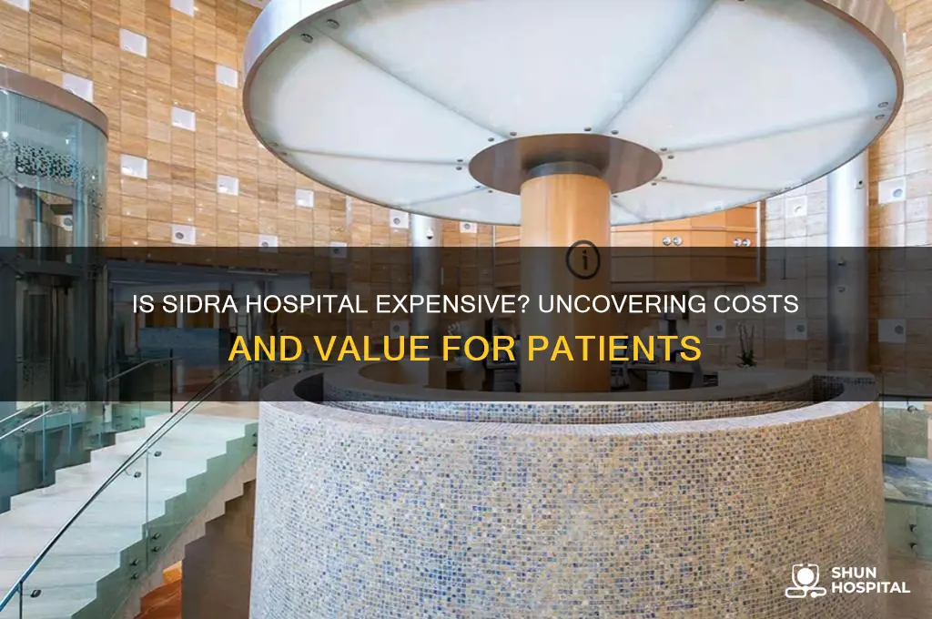 is sidra hospital expensive