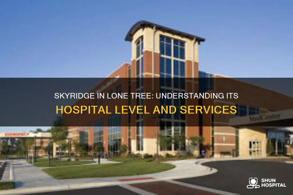 is skyridge in lone tree a level 1 hospital