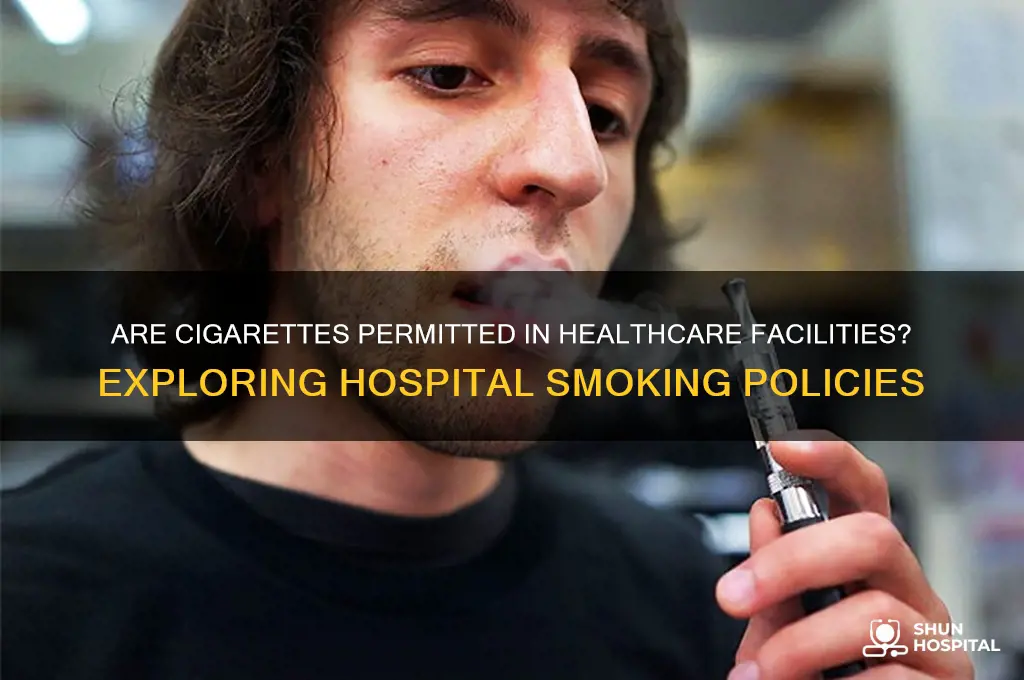 is smoking allowed in hospitals