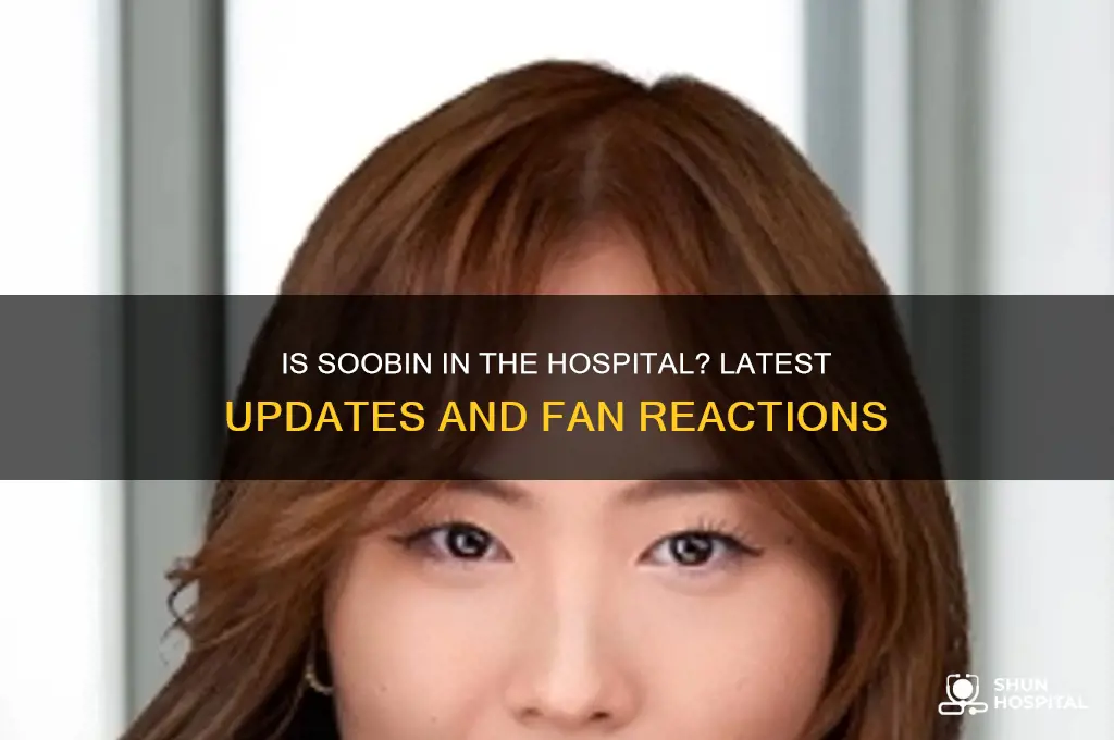 is soobin in the hospital