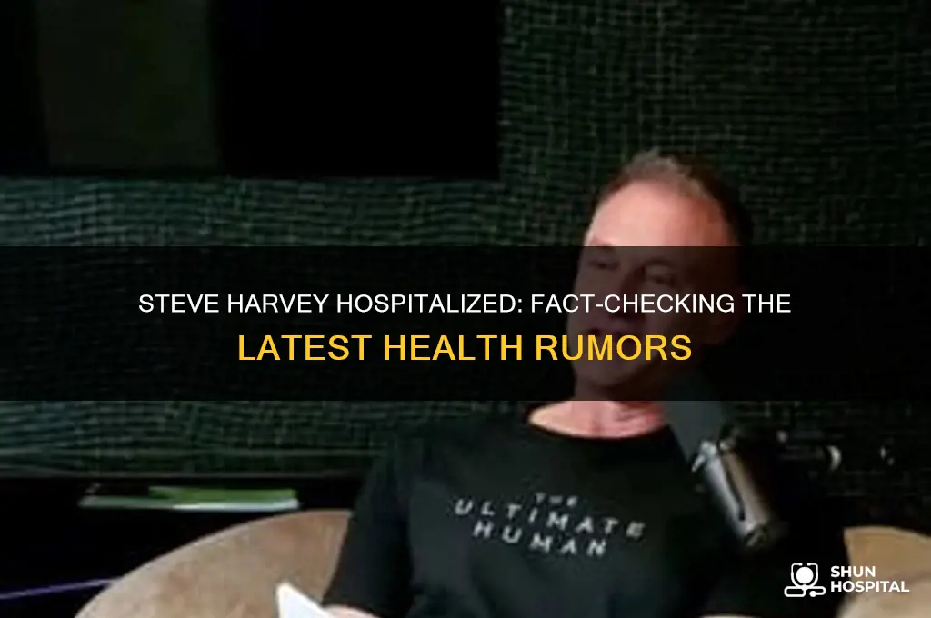 is steve harvey hospitalized