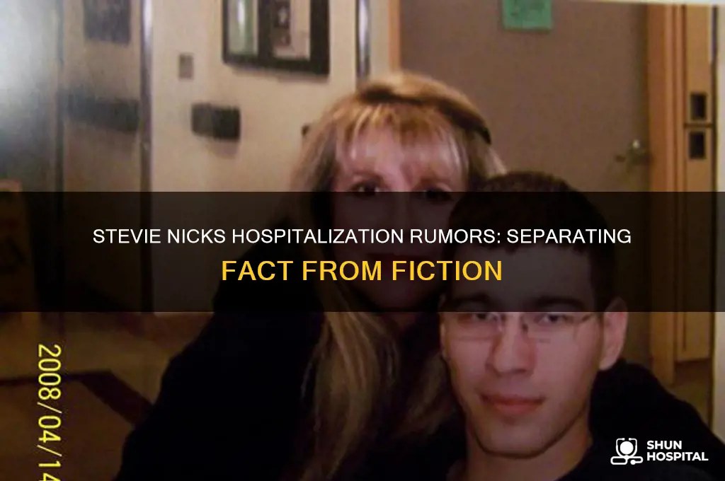 is stevie nicks in hospital