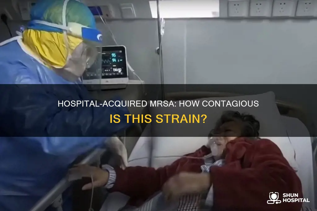 is strain of mrsa contracted from hospitals highly contagious