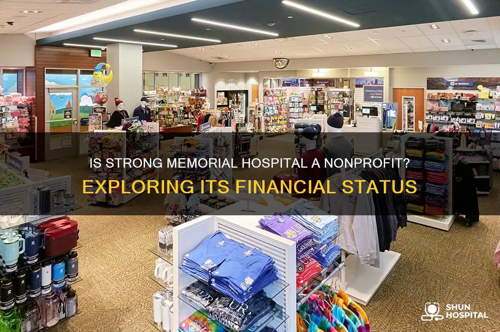 is strong memorial hospital nonprofit