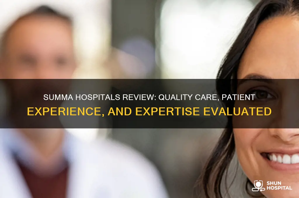 is summa hospitals good care