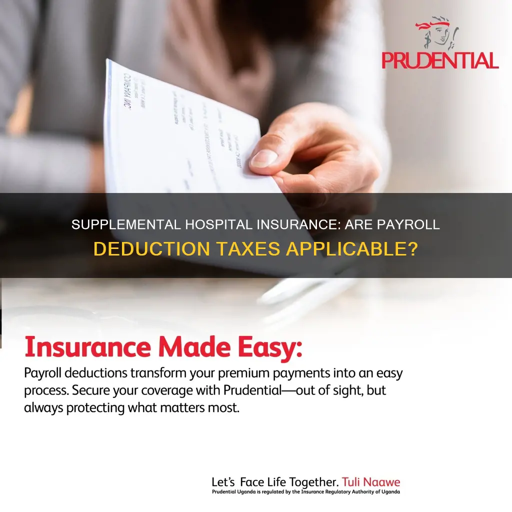 is supplemental hospital insurance payroll deductions taxable