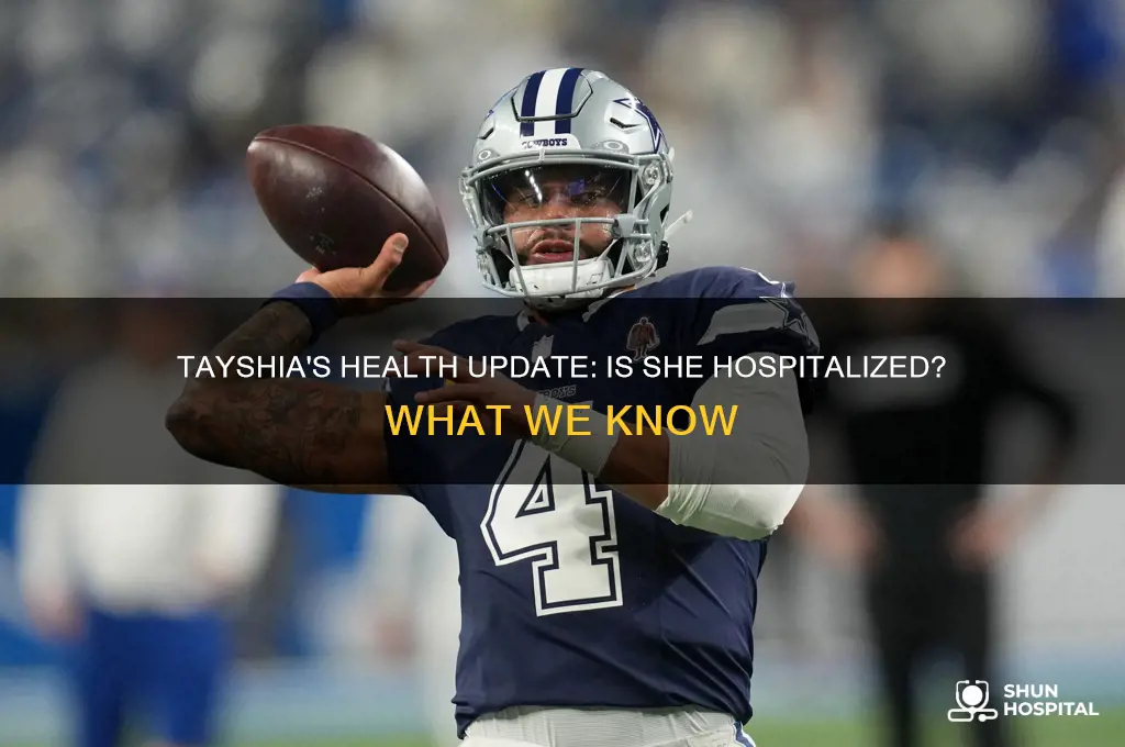 is tayshia in the hospital