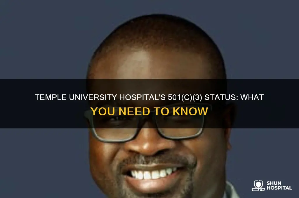 is temple university hospital 501c3