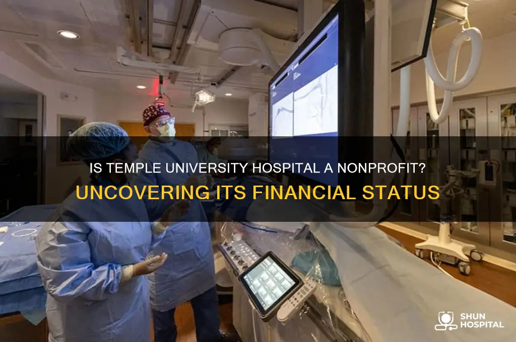 is temple university hospital nonprofit