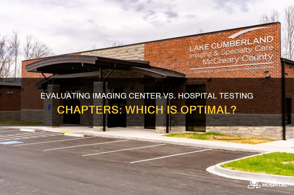 is testing chapter at an imaging ceter or hospital