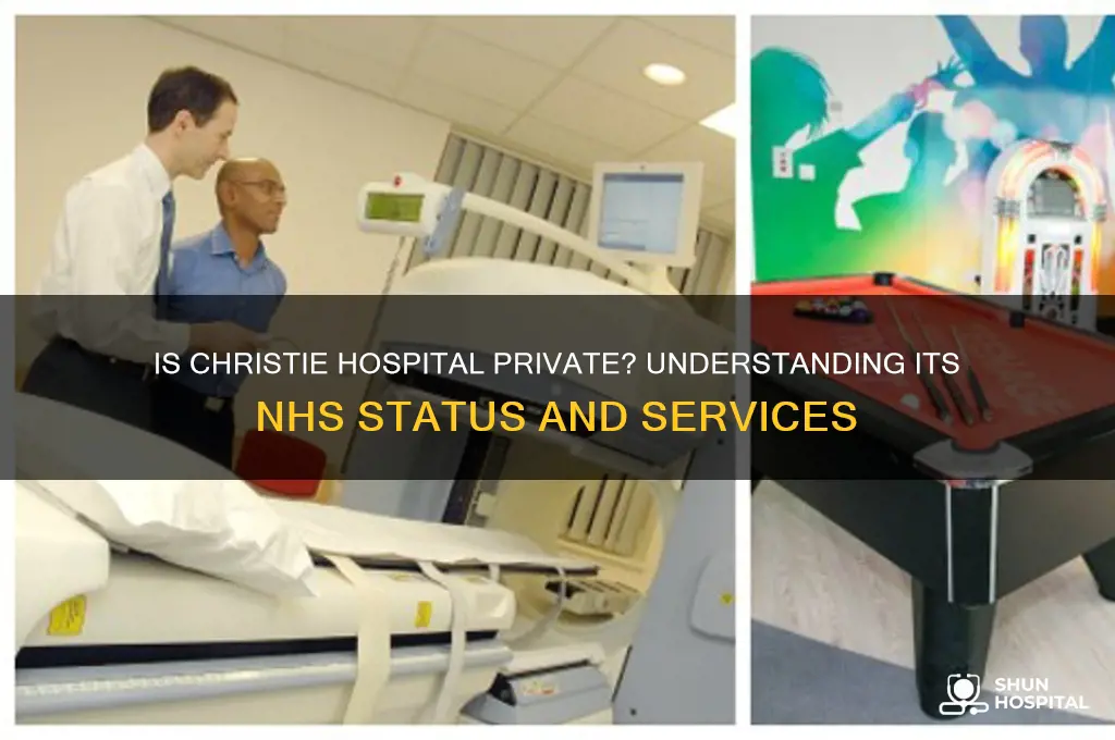 is the christie hospital private