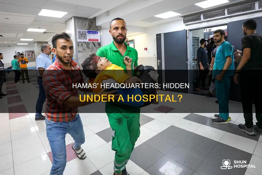 is the hamas headquarters under a hospital