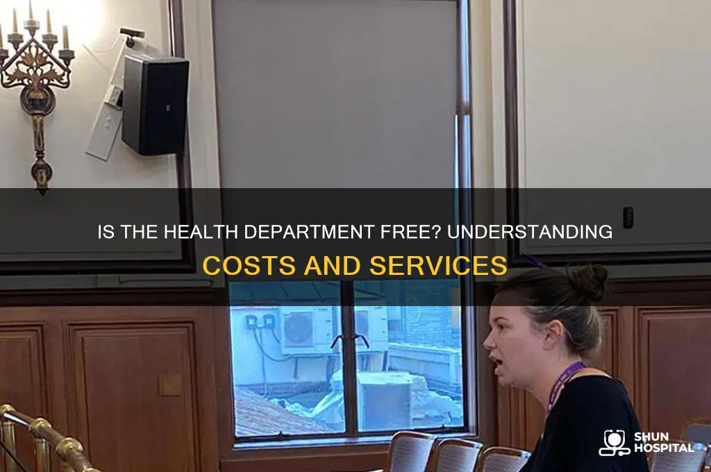 is the health department free