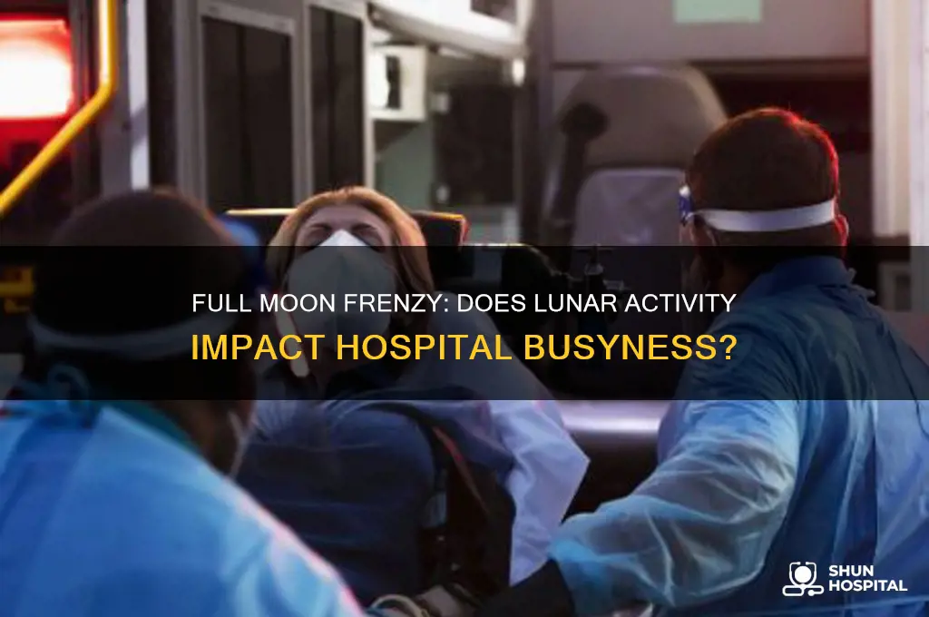 is the hospital busier when there is a full moon