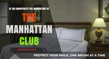 Is the Hospitality Fee Mandatory at The Manhattan Club?