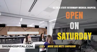 Is K-State Veterinary Medical Hospital Open on Saturdays?