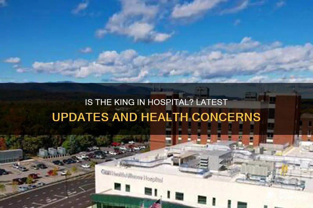 is the king in hospital